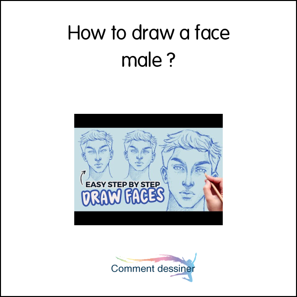How to draw a face male